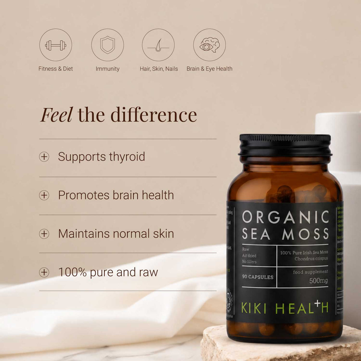 Organic Irish Sea Moss - 90 Vegicaps