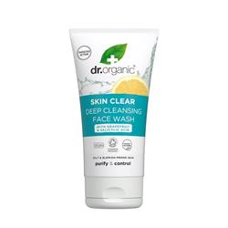 Dr Organic Clear Deep Pore Face Wash 125ml
