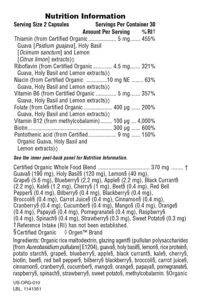 Natures Plus Source of Life Garden B Complex Caps 60