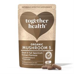 Together Organic Mushroom 5 Complex 60 Capsules
