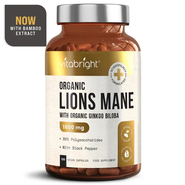 Vitabright Organic Lions Mane & Ginkgo 120 capsule