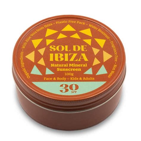 Sol de Ibiza Face & Body Natural Mineral Sunscreen SPF30