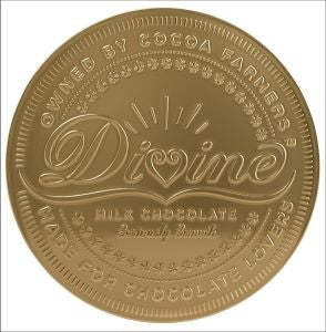 Divine Chocolate Giant Milk Chocolate Coin