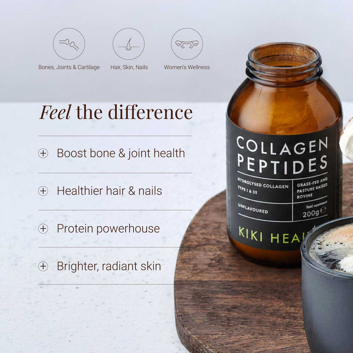 KIKI Health Collagen Bovine Peptides  200g