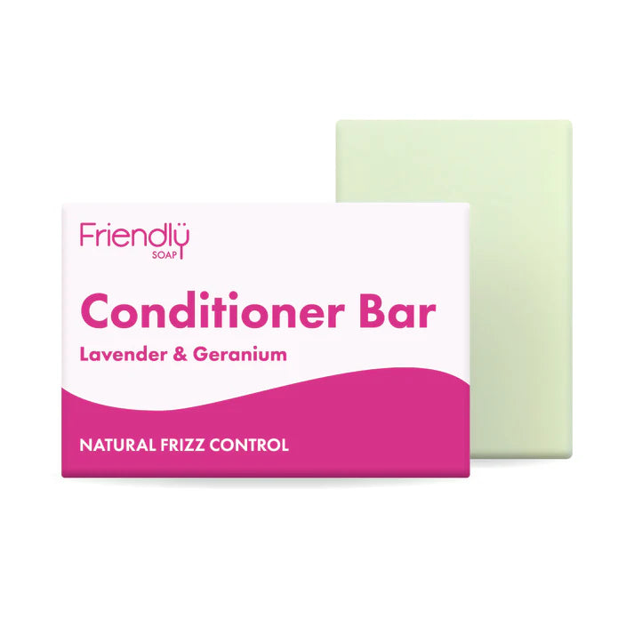 Friendly Soap Lavender & Geranium Conditioner Bar 95g