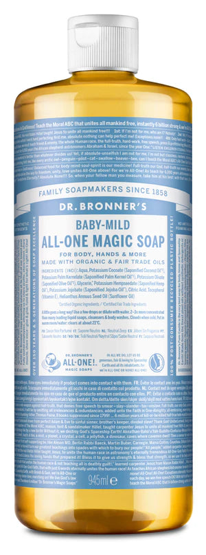 Dr Bronner Organic Baby Mild Castile Liquid Soap 273ml