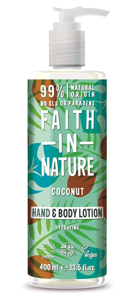 Faith in nature hand and body lotion coconut 400ml