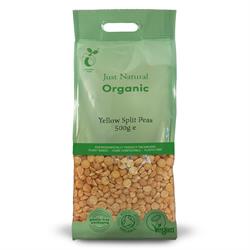 Just Natural Organic Org Yellow Split Peas  500g