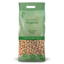 Just Natural Organic Org Chickpeas 500g