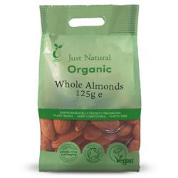 Just Natural Organic Org Almonds Whole  125g
