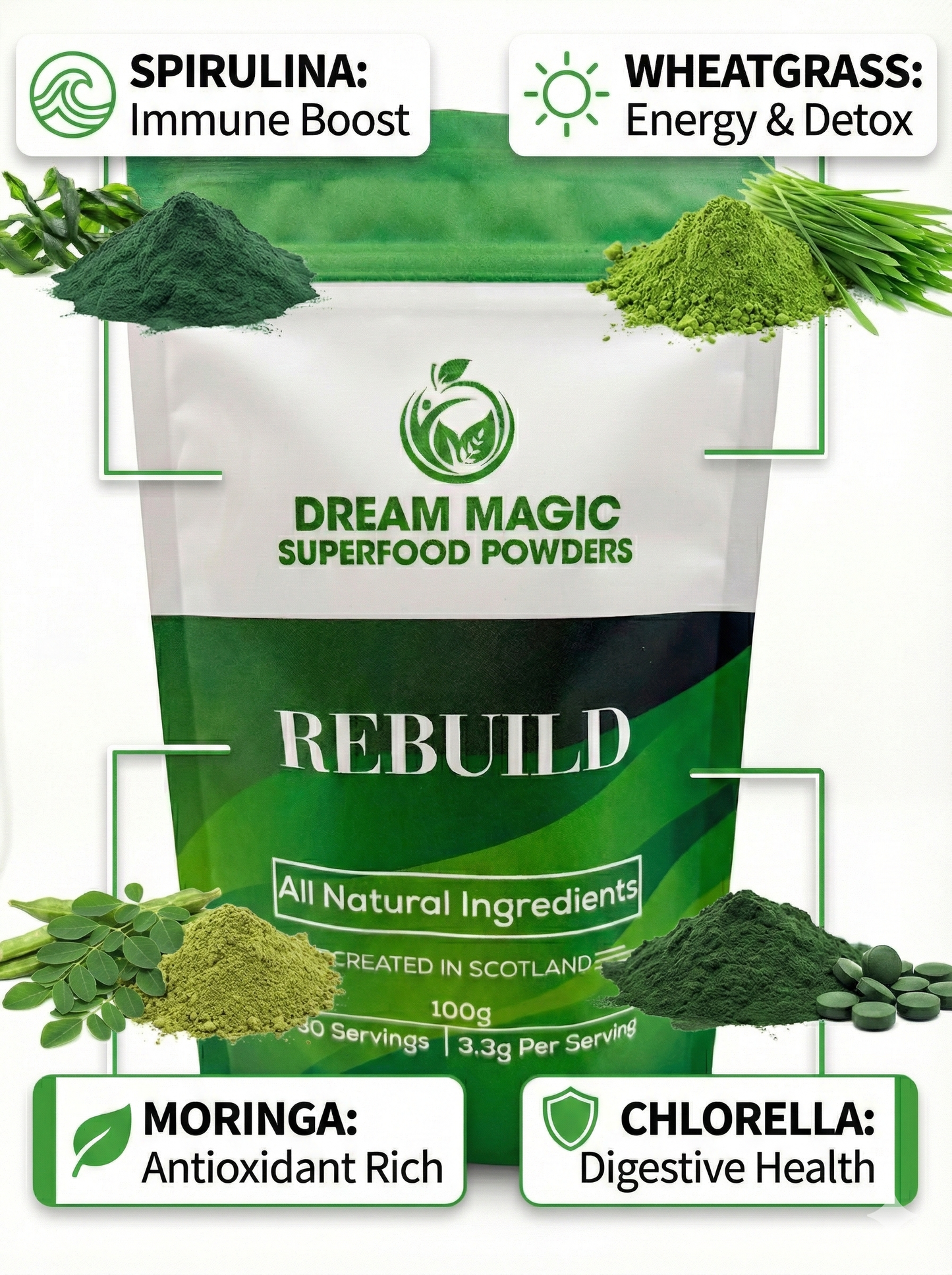 Dream Magic Green Rebuild 100g