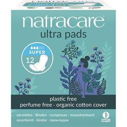 Natracare Natural Ultra Pads Super (Wings) x 12
