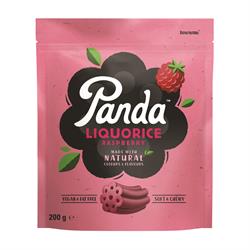 Panda Raspberry Liquorice Cuts Bag 200g