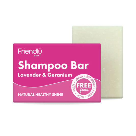 Friendly Soap Shampoo Bar Lavender & Geranium 95g