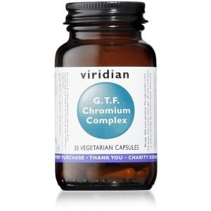 Viridian GTF Chromium Complex Capsules 30s