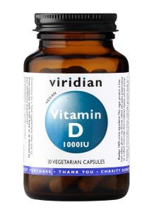 Viridian Vitamin D3 (Vegan) 1000iu Capsules